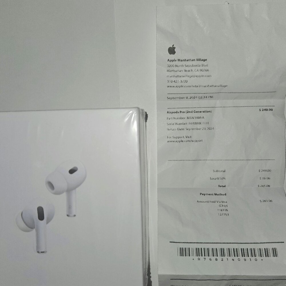 Apple Pro 2nd Generation Earbuds Earphones w/ MagSafe Charging Case